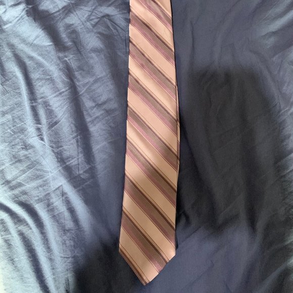 Pink & Purple DKNY Striped Tie - Picture 1 of 2